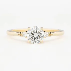 Estel Ring 0.79ct Round Lab Diamond, 14K Yellow Gold, IGI Certified (One Of A Kind)