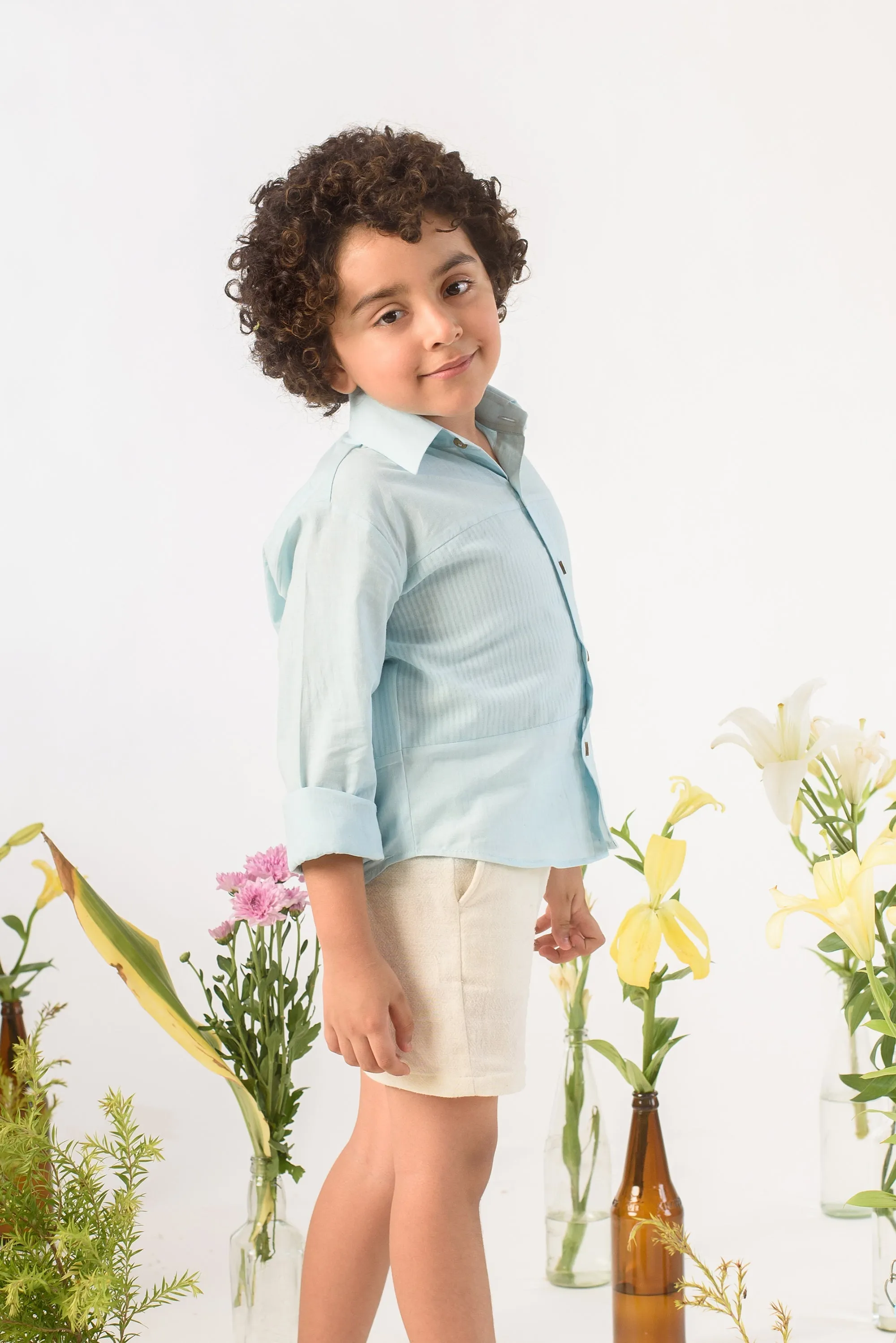 Floating Divine- Organic Cotton Shirt For Boys