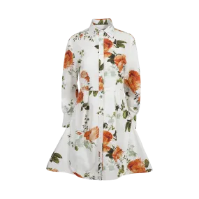 Floral Poplin Shirtdress