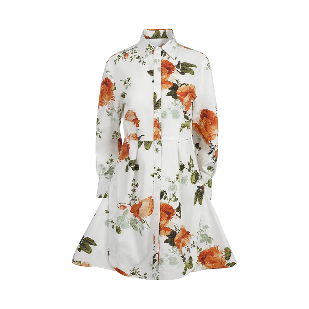 Floral Poplin Shirtdress