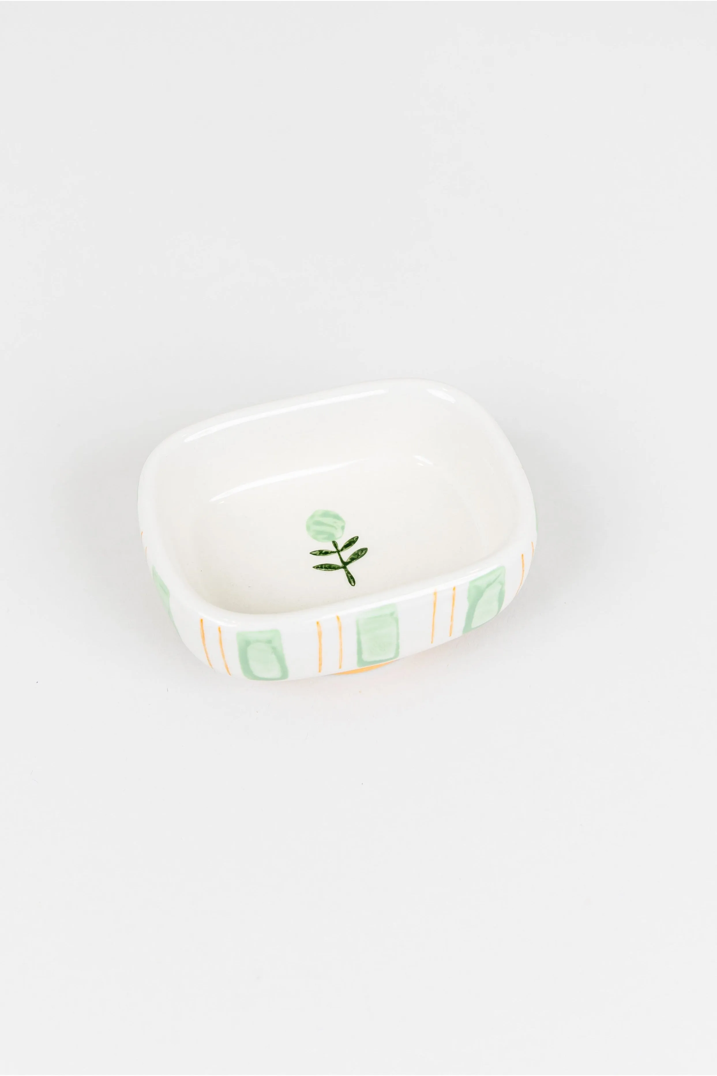 Flower & Stripe Small Dish