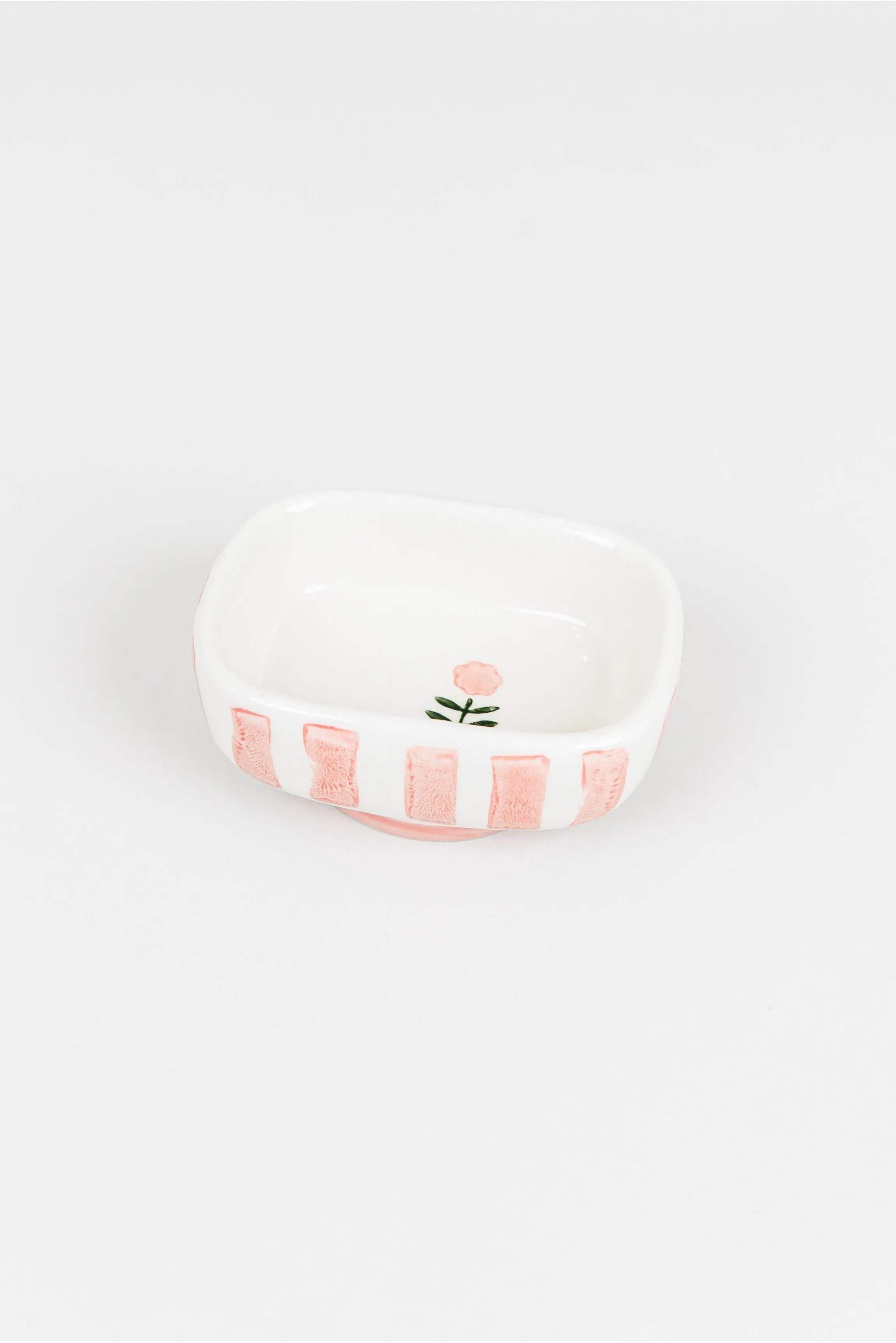 Flower & Stripe Small Dish