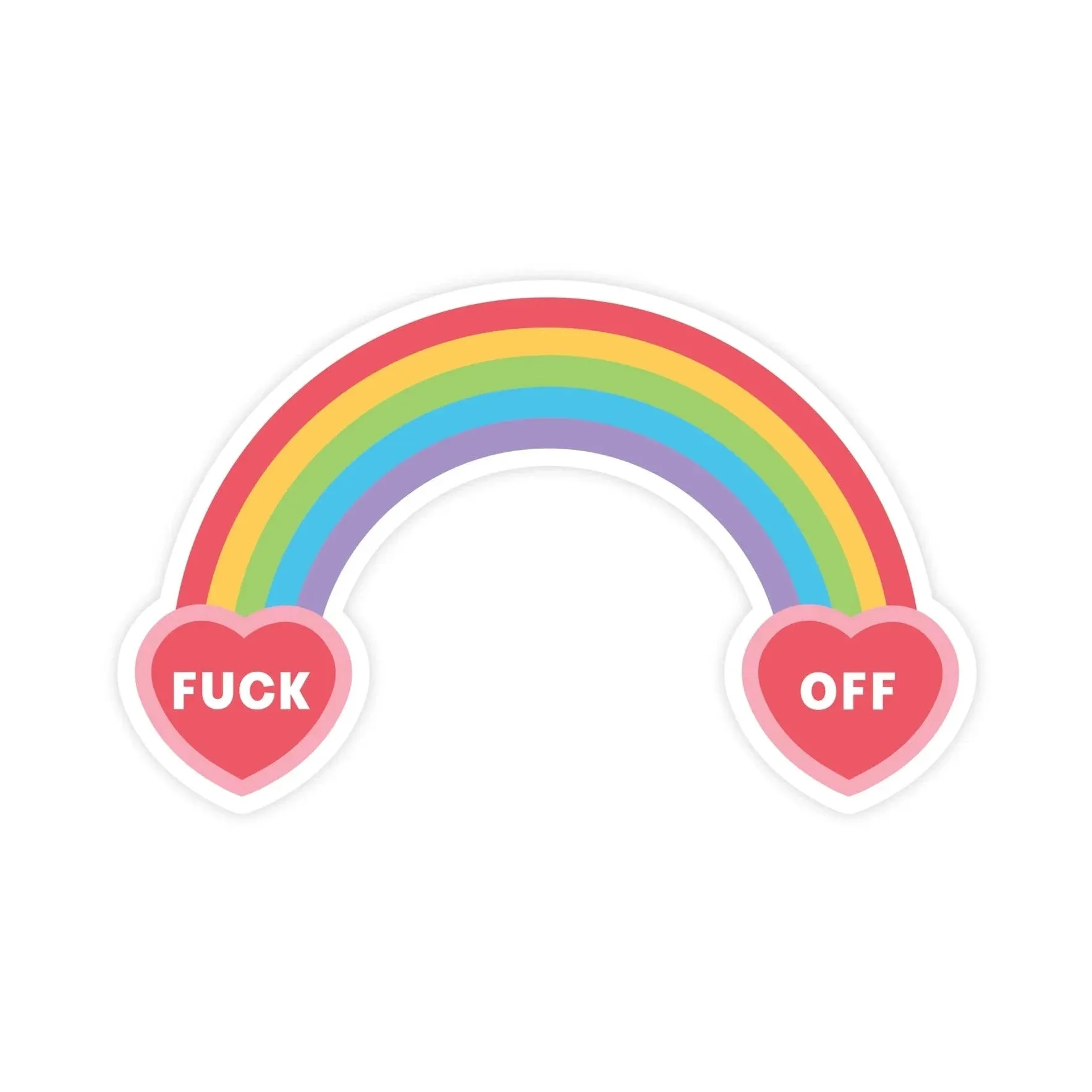 Fuck Off Rainbow | Sticker