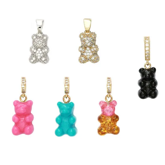 FUSSKETTCHEN STRASS PINK GUMMY BEAR LOVE IBIZA