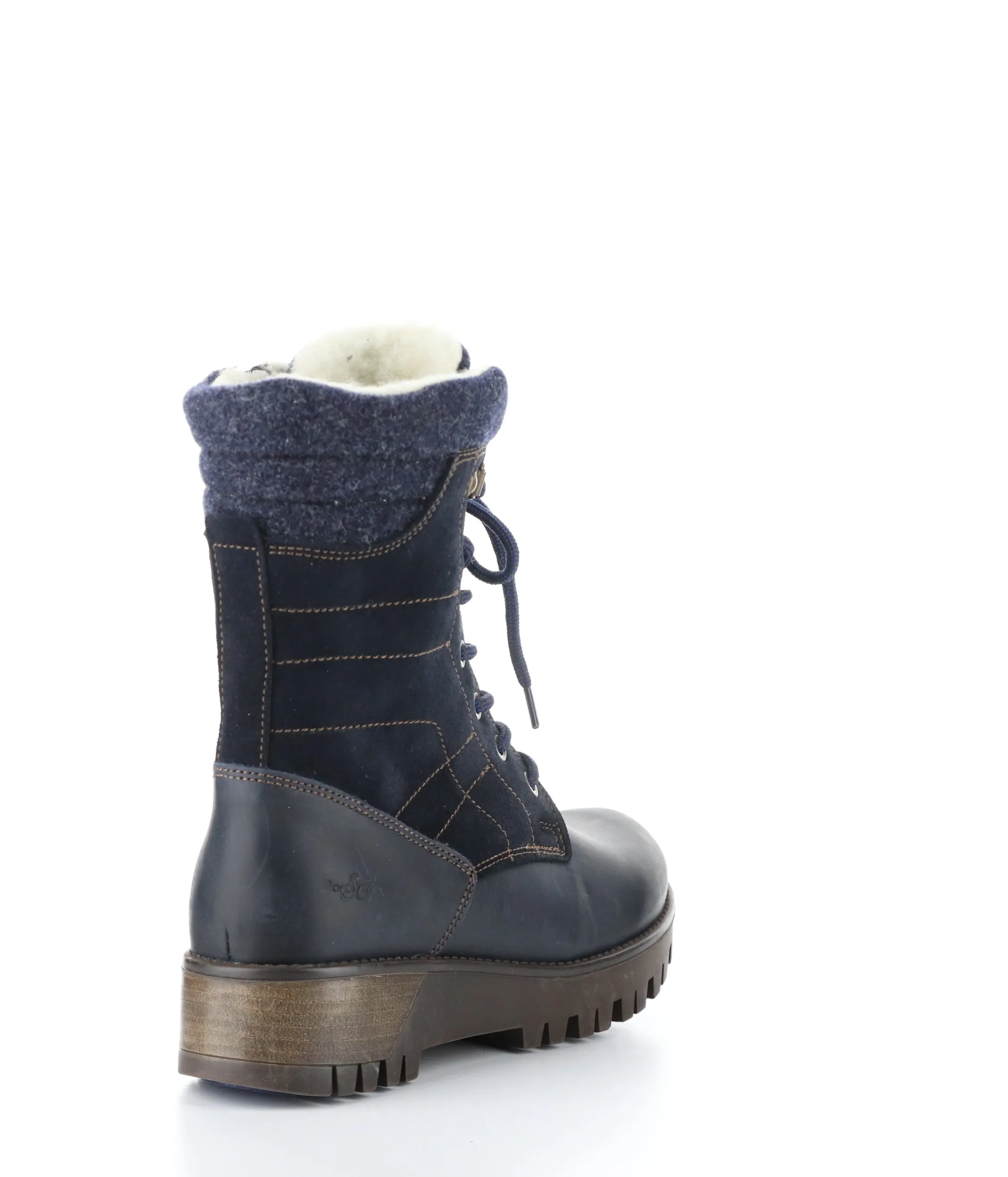 GALA PRIMA NAVY Round Toe Boots