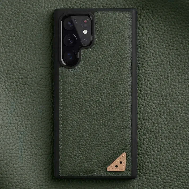 Galaxy S22 Ultra Plus Business Cover: Cute Leather Phone Case