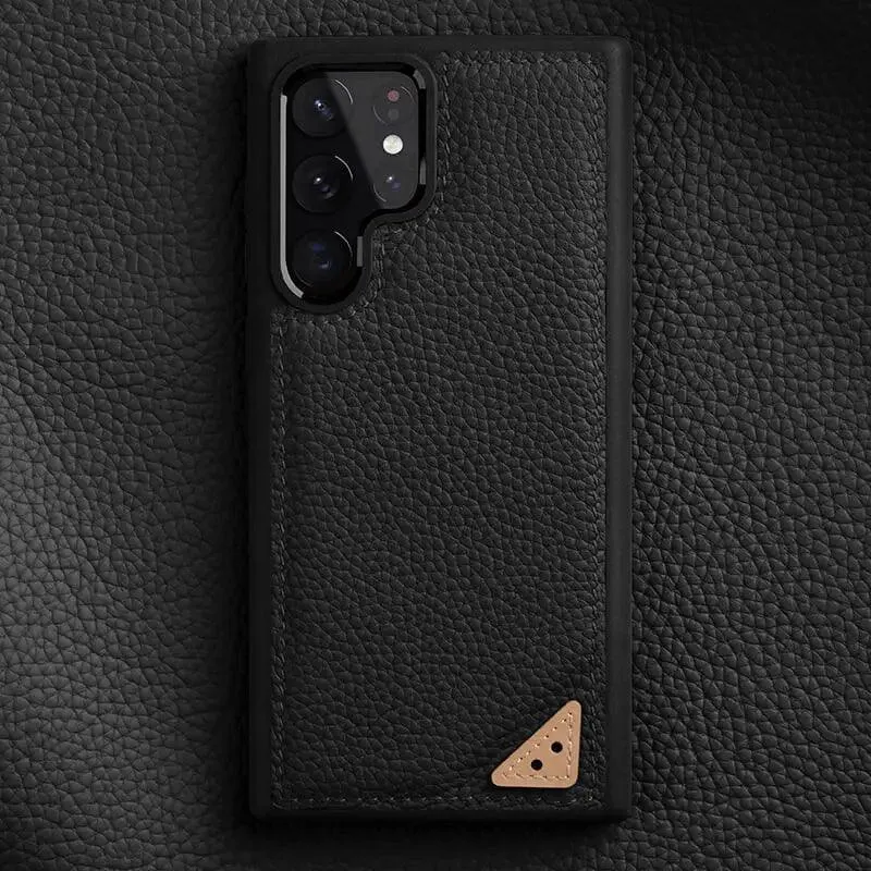 Galaxy S22 Ultra Plus Business Cover: Cute Leather Phone Case