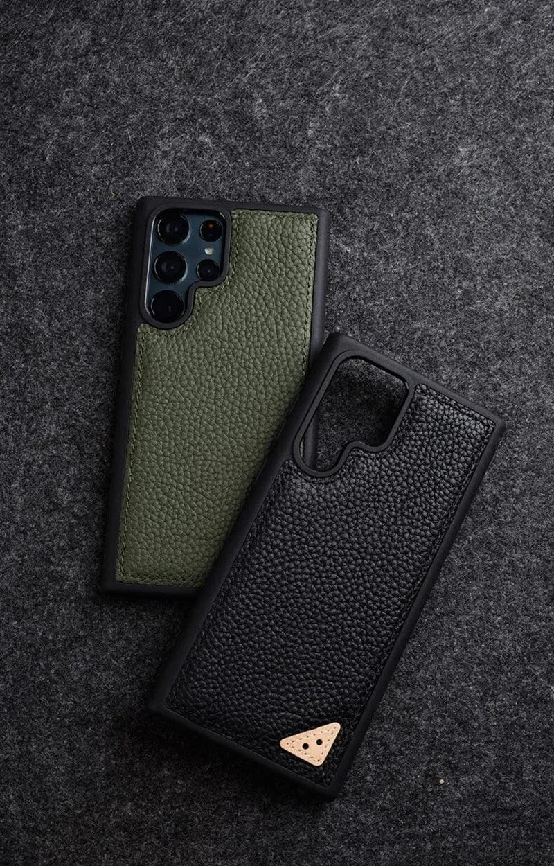 Galaxy S22 Ultra Plus Business Cover: Cute Leather Phone Case