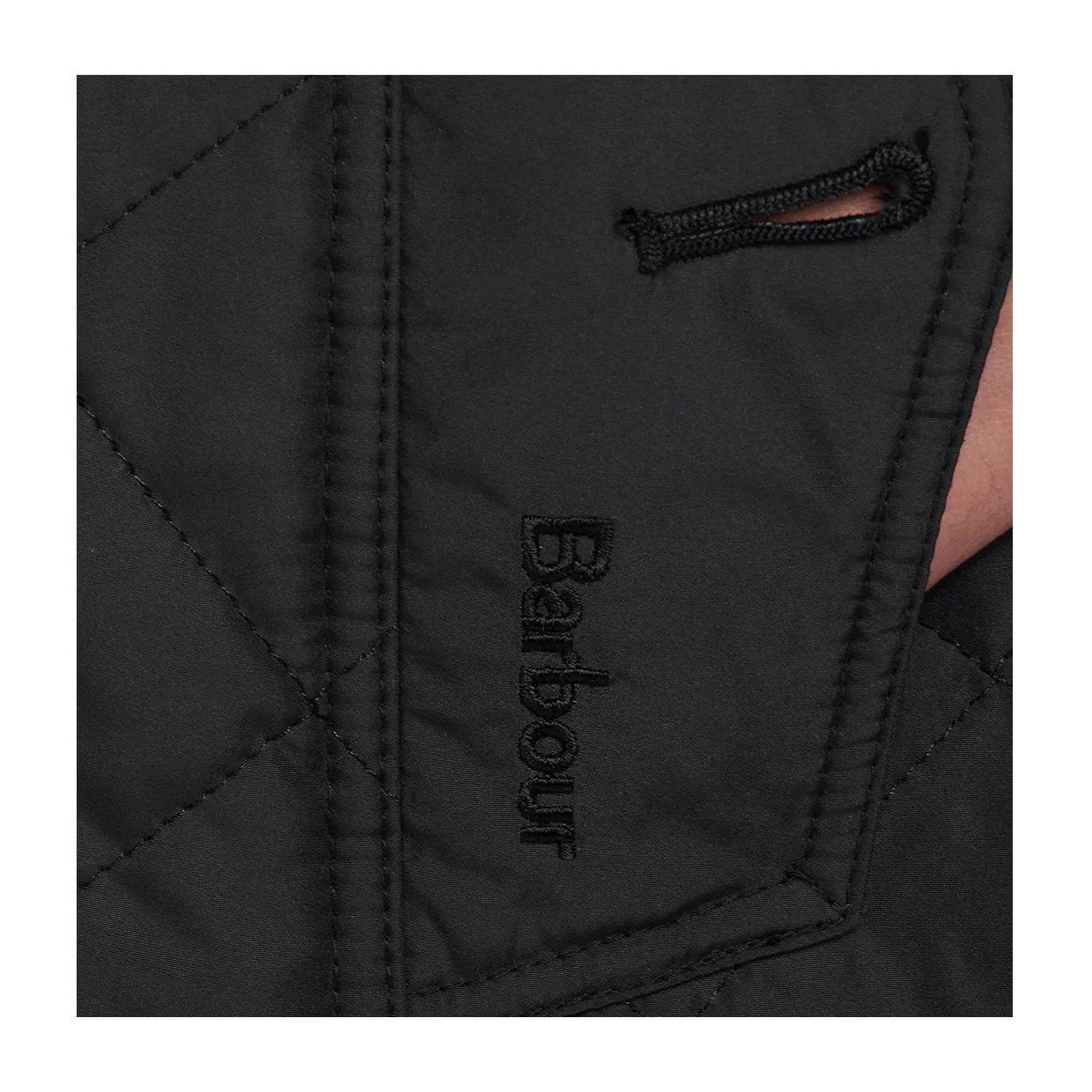 Giubbino Barbour Caledonian Quilted Jacket Nero