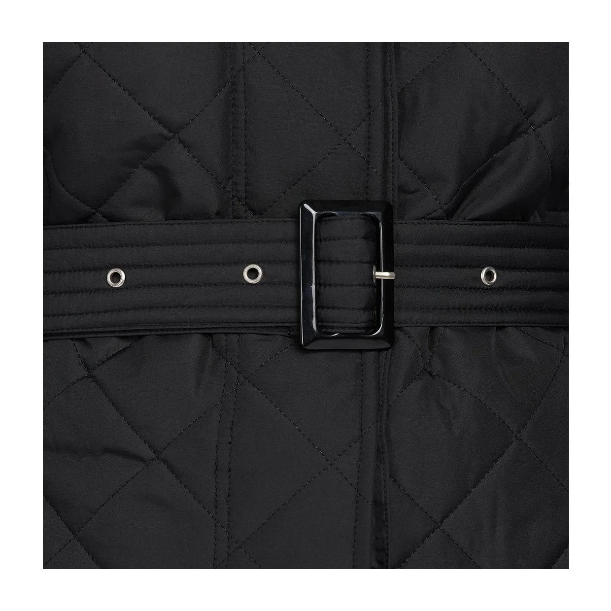 Giubbino Barbour Caledonian Quilted Jacket Nero