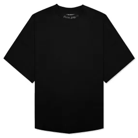 Glitter Classic Logo Over Tee - Black/Black