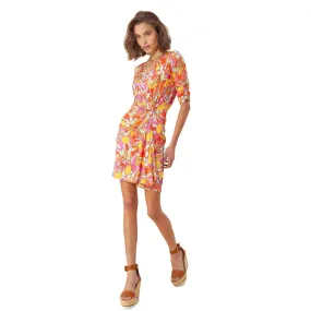 Hale Bob Sunny Short Sleeve Dress - Pink