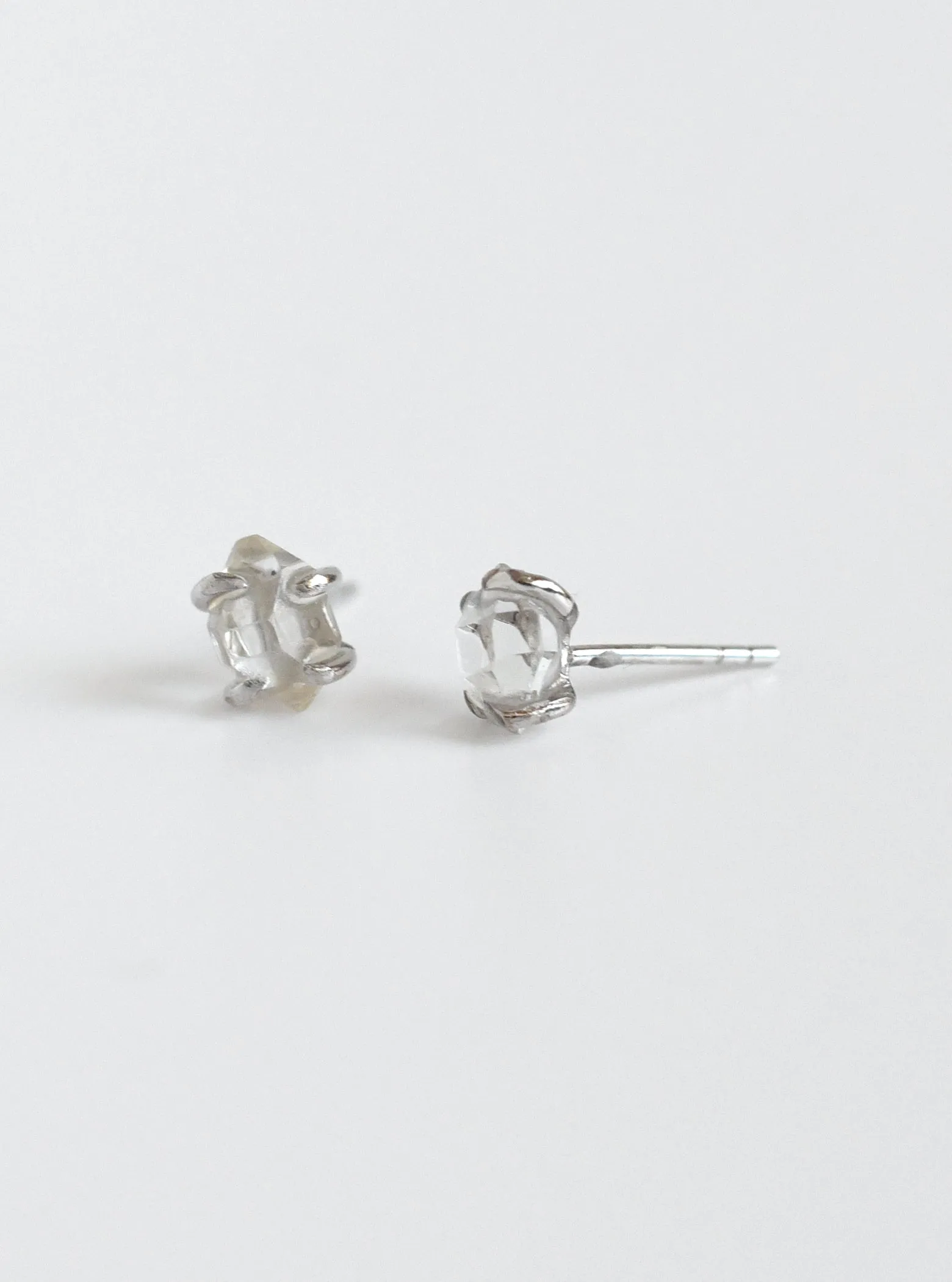 Herkimer Quartz Stud Earrings