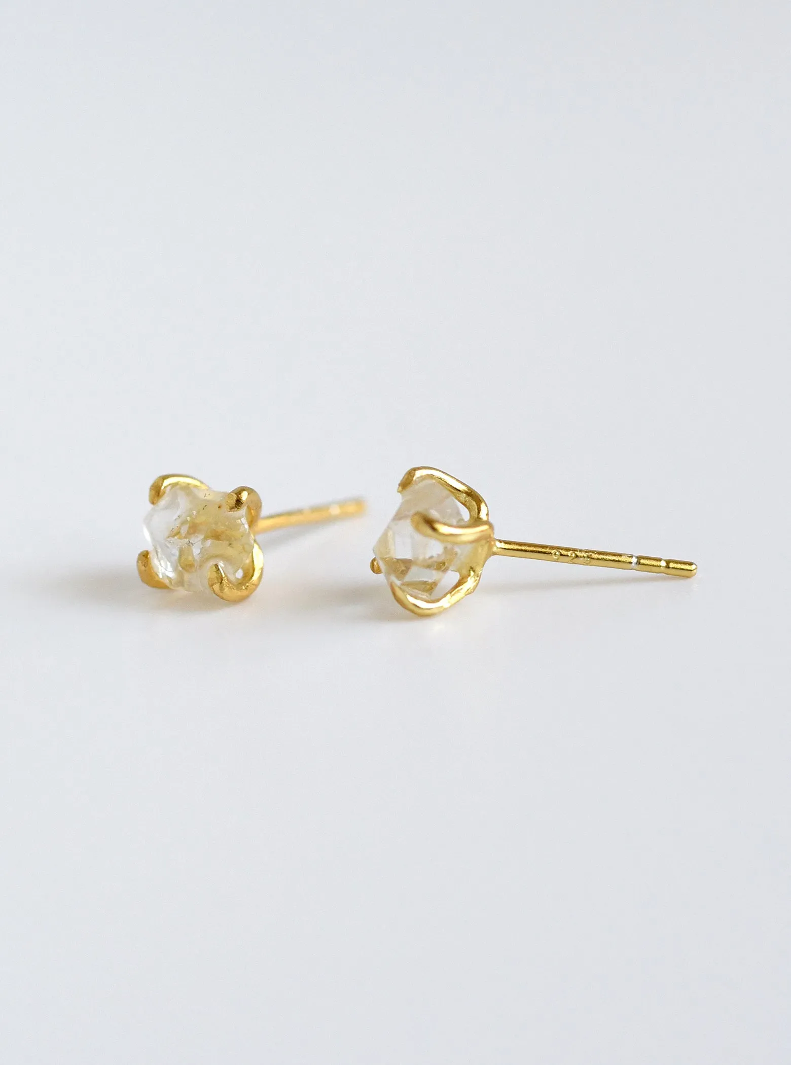 Herkimer Quartz Stud Earrings