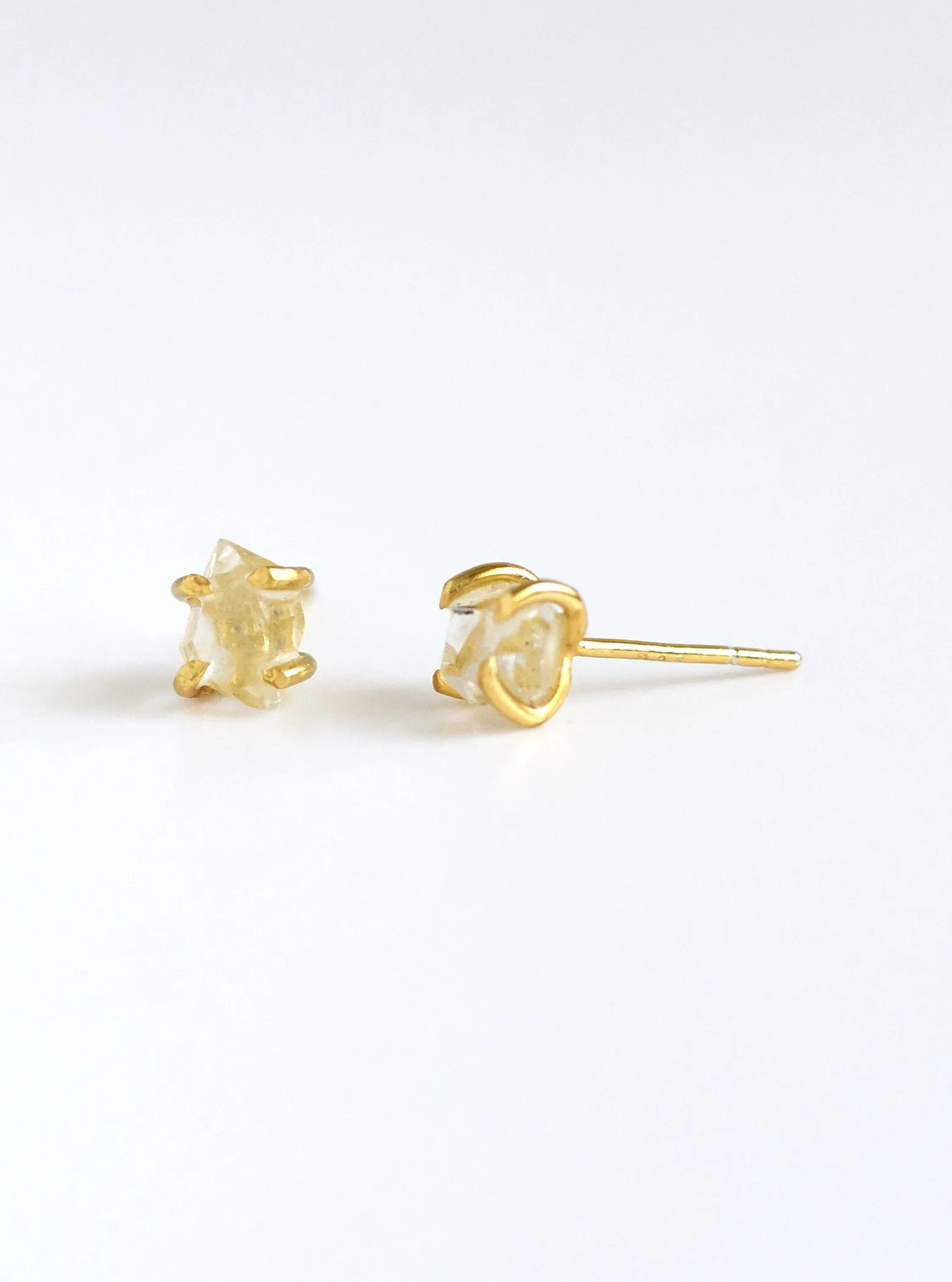 Herkimer Quartz Stud Earrings