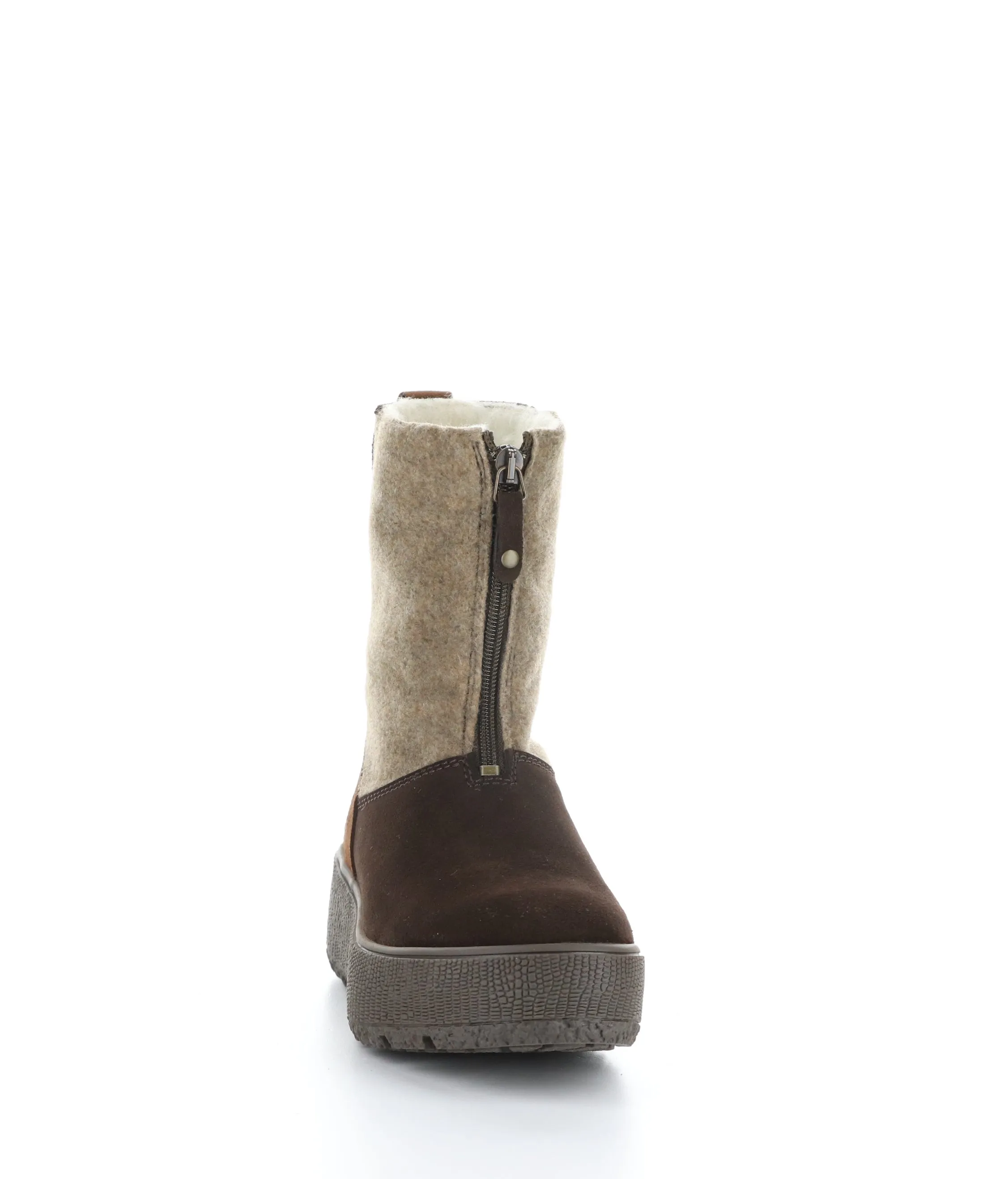 IGNITE COFFEE/BEIGE/NUT Round Toe Boots