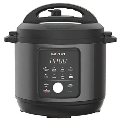 Instant Pot 6QT Essential, New Launch 2023, Stainless Steel 9-in-1 Electric Pressure Cooker, Rice Cooker 6QT Black)