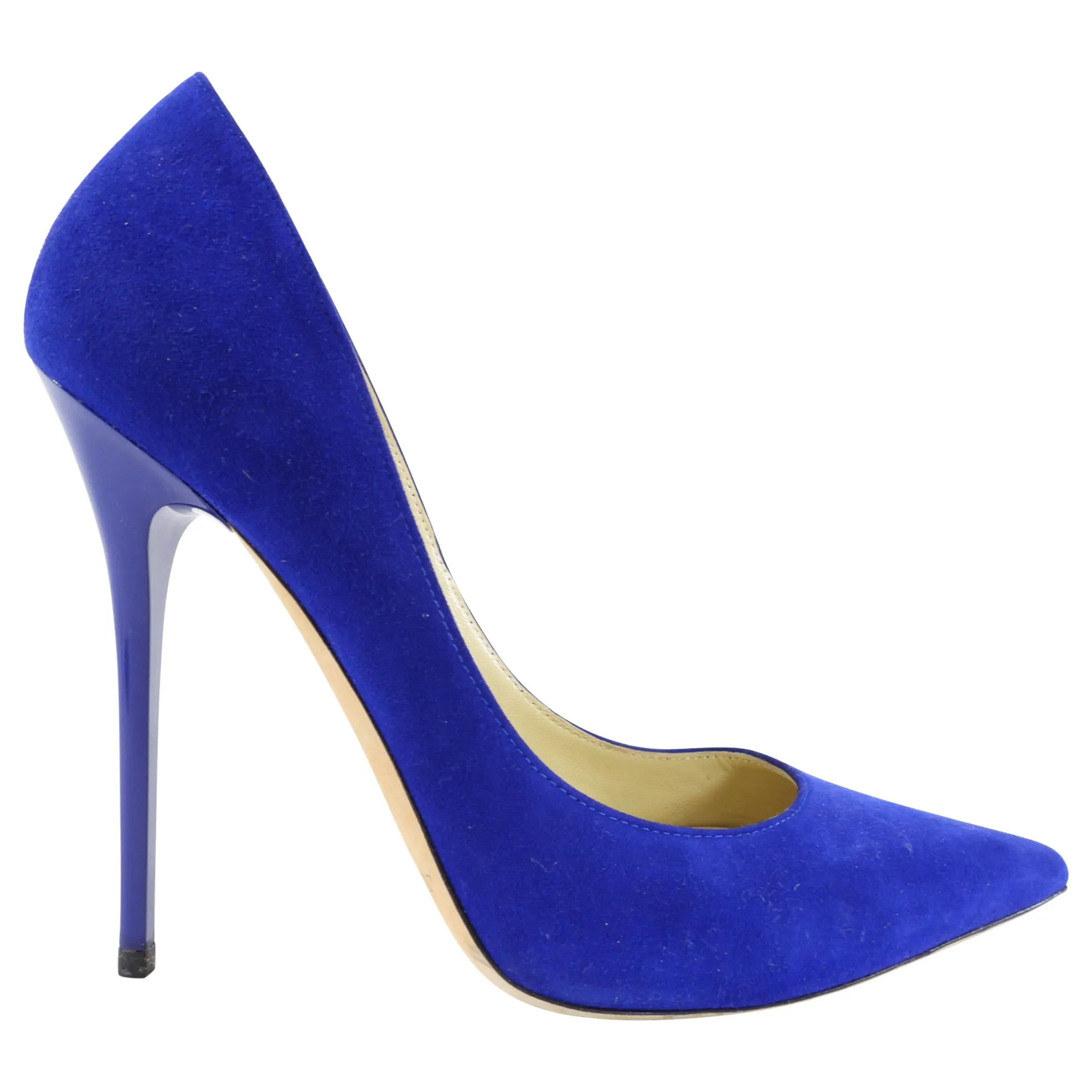 Jimmy Choo Cobalt Blue Suede Pumps - 38.5 / USA 8