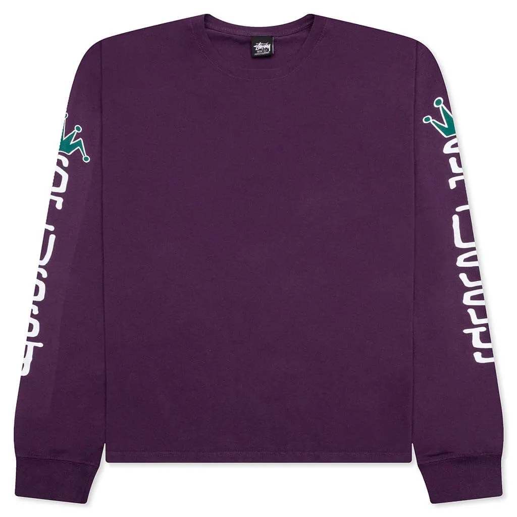 Jumbo Pigment Dyed L/S Tee - Purple