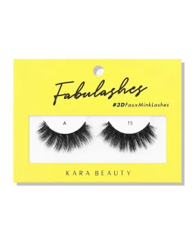 Kara Beauty 3D Faux Mink Eyelashes-A15