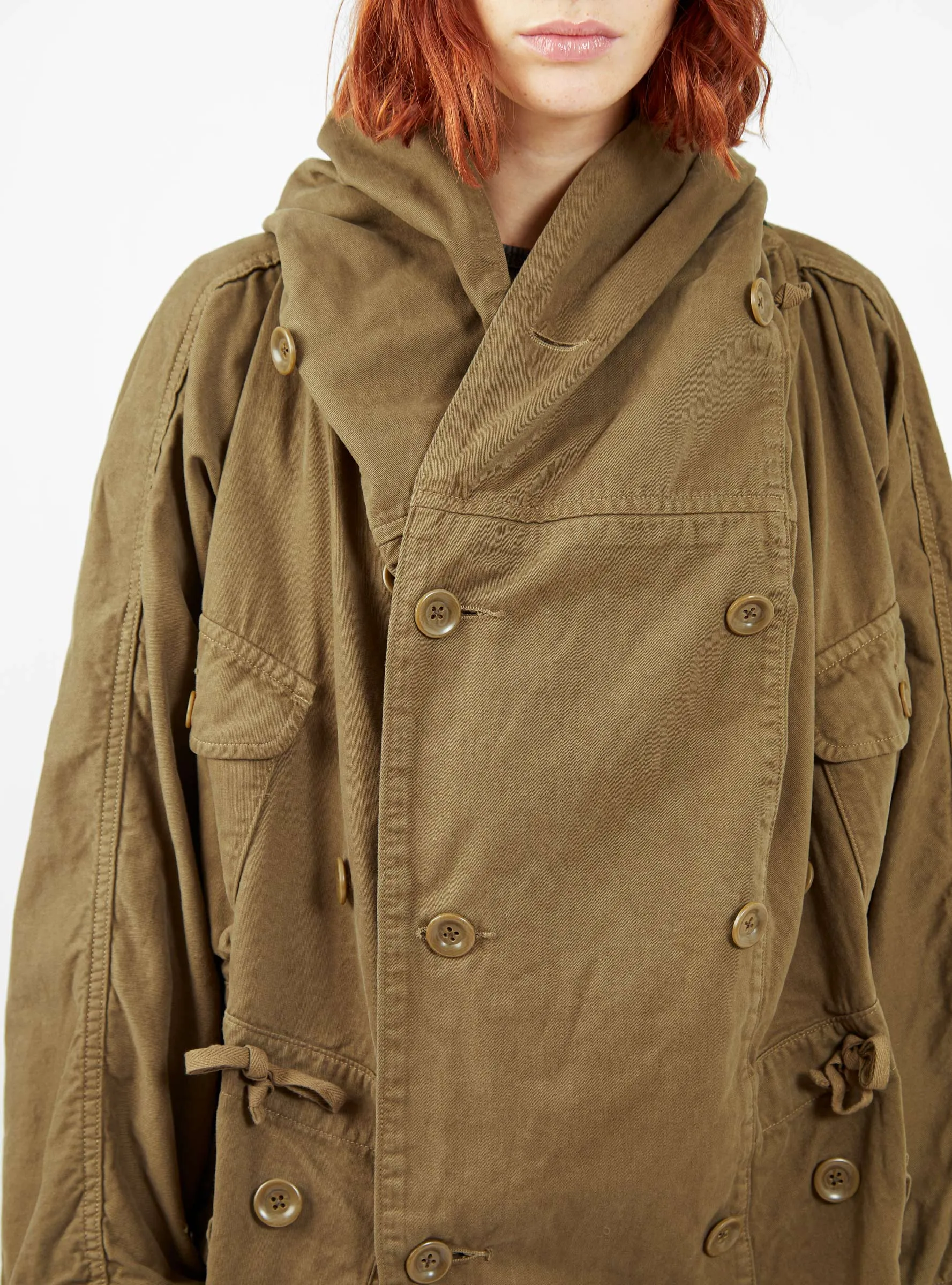 Katsuragi Cotton Coat Khaki