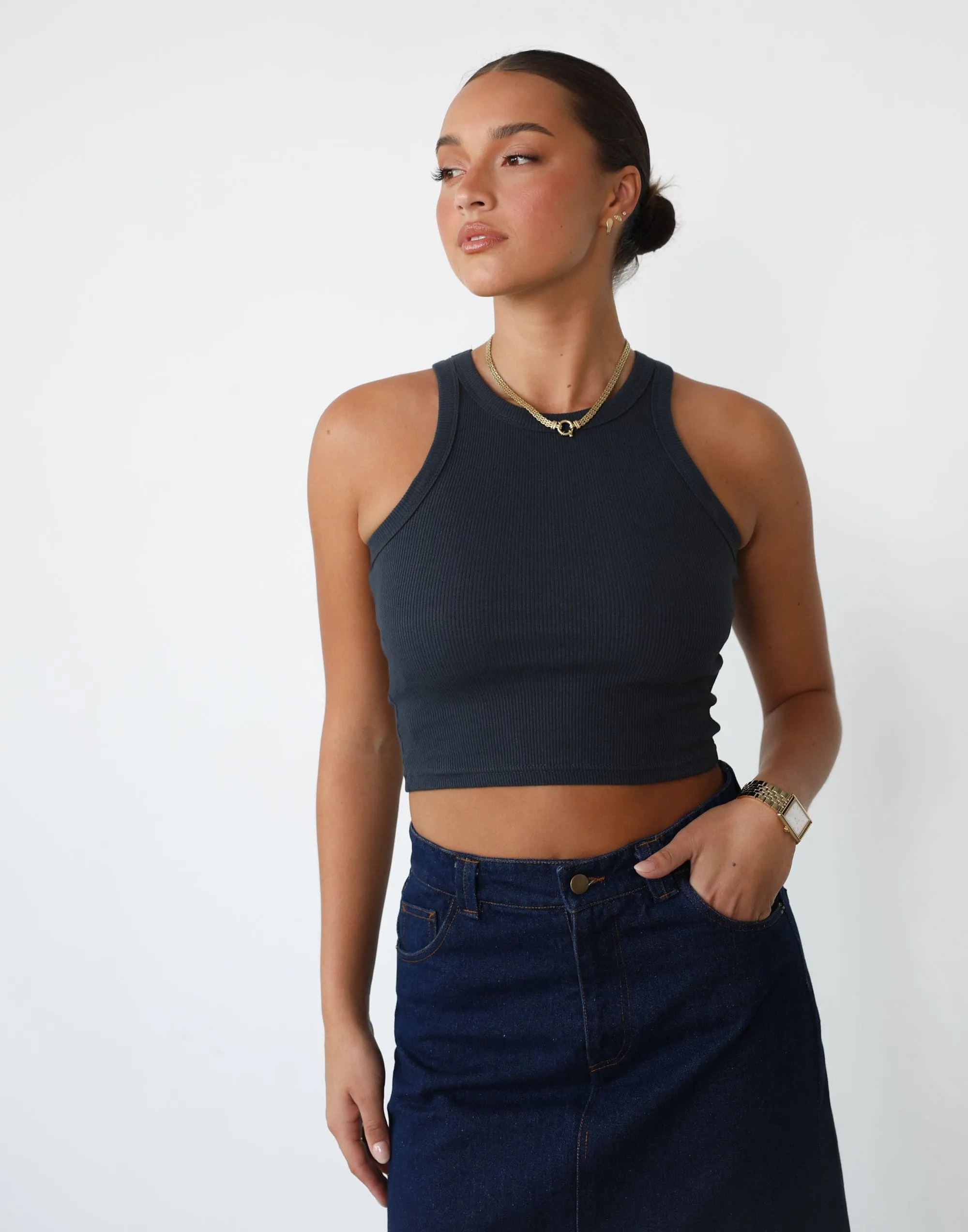 Kennedy Tank Top (Midnight Blue)