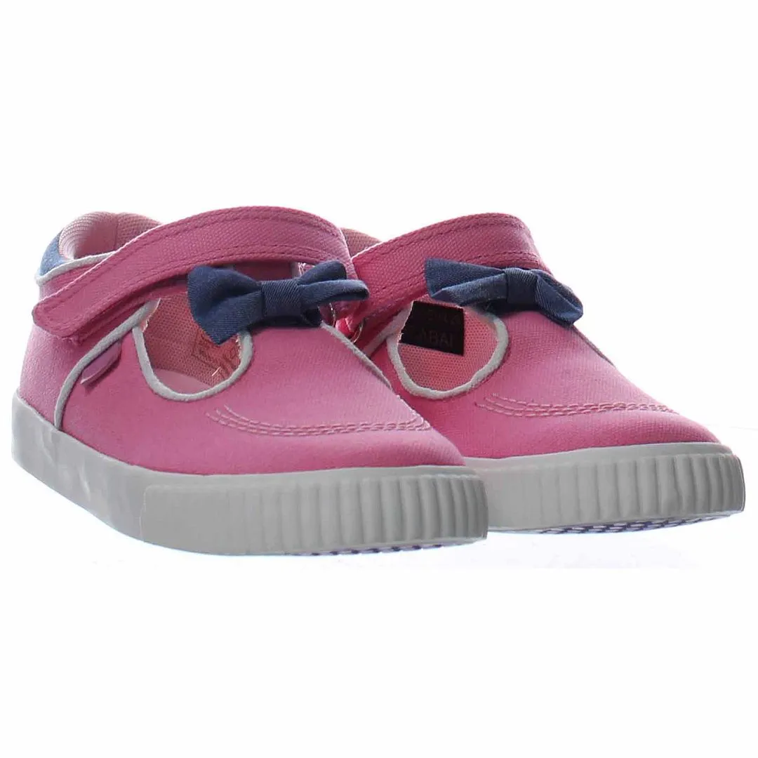 Kickers Tovni T-Bow Bumper Kids Pink Plimsolls