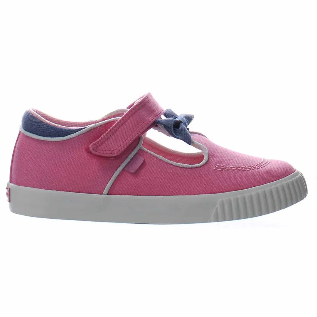 Kickers Tovni T-Bow Bumper Kids Pink Plimsolls