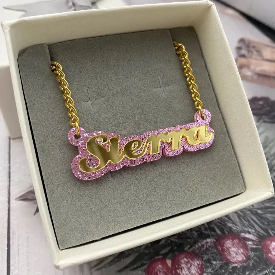 Kids Acrylic Name Necklace