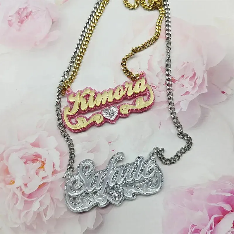 Kids Acrylic Name Necklace