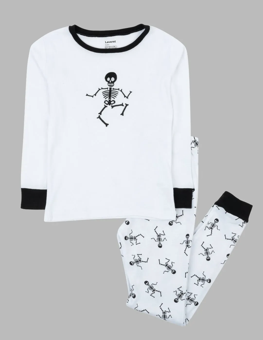 Kids Skeleton Two Piece Pajamas