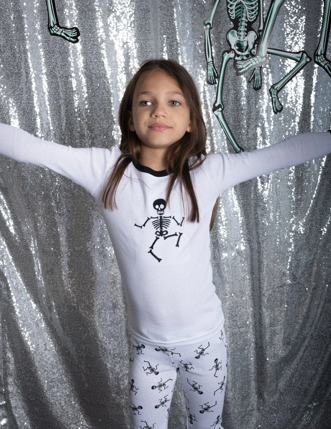 Kids Skeleton Two Piece Pajamas