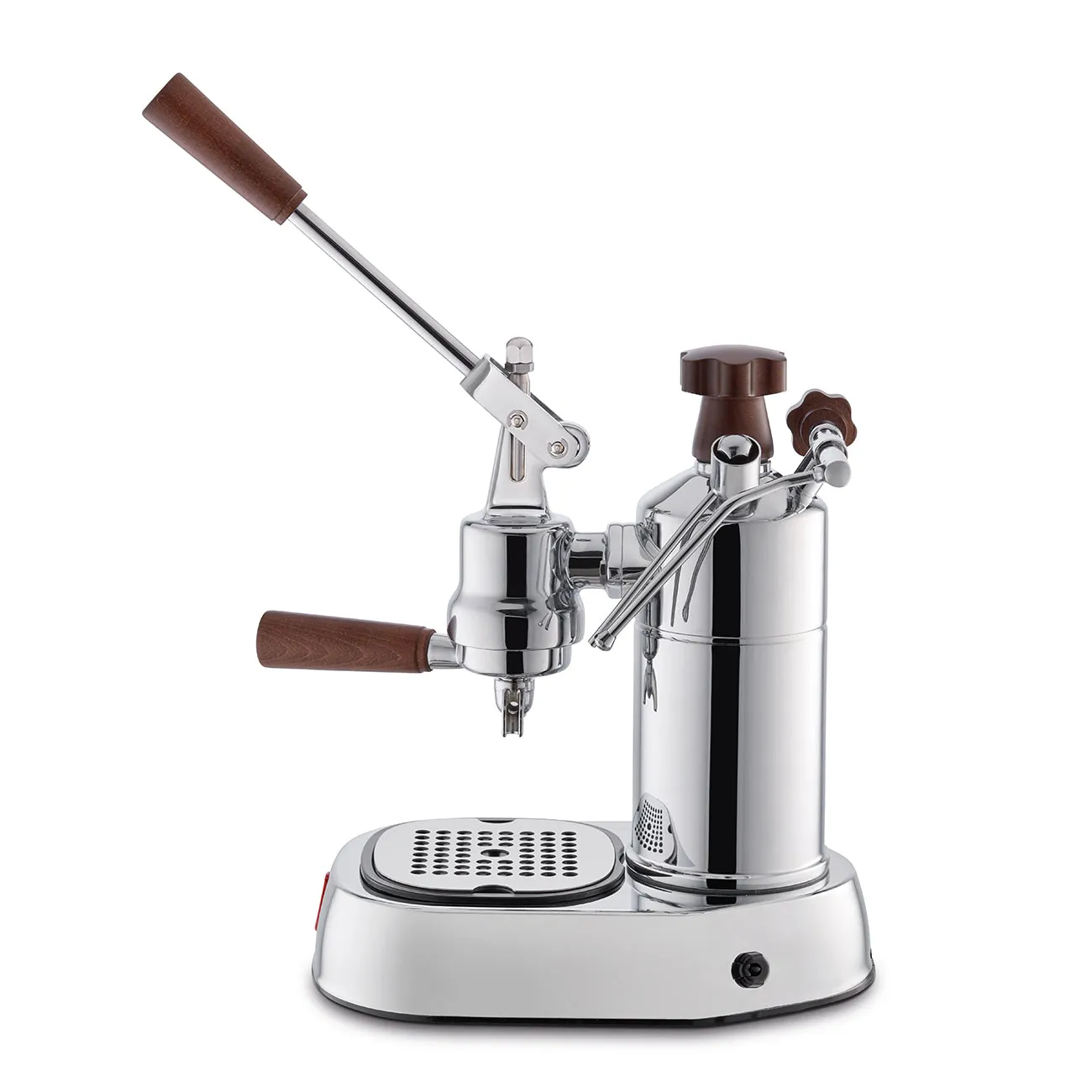 La Pavoni (US Version) Professional Chrome Lever Espresso w/ Wood, PCW-16