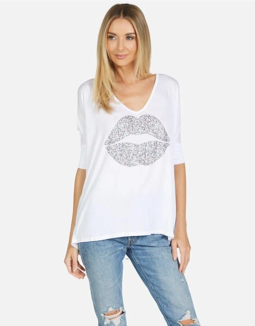 Lauren Moshi Eva Sprinkle Lip T-Shirt