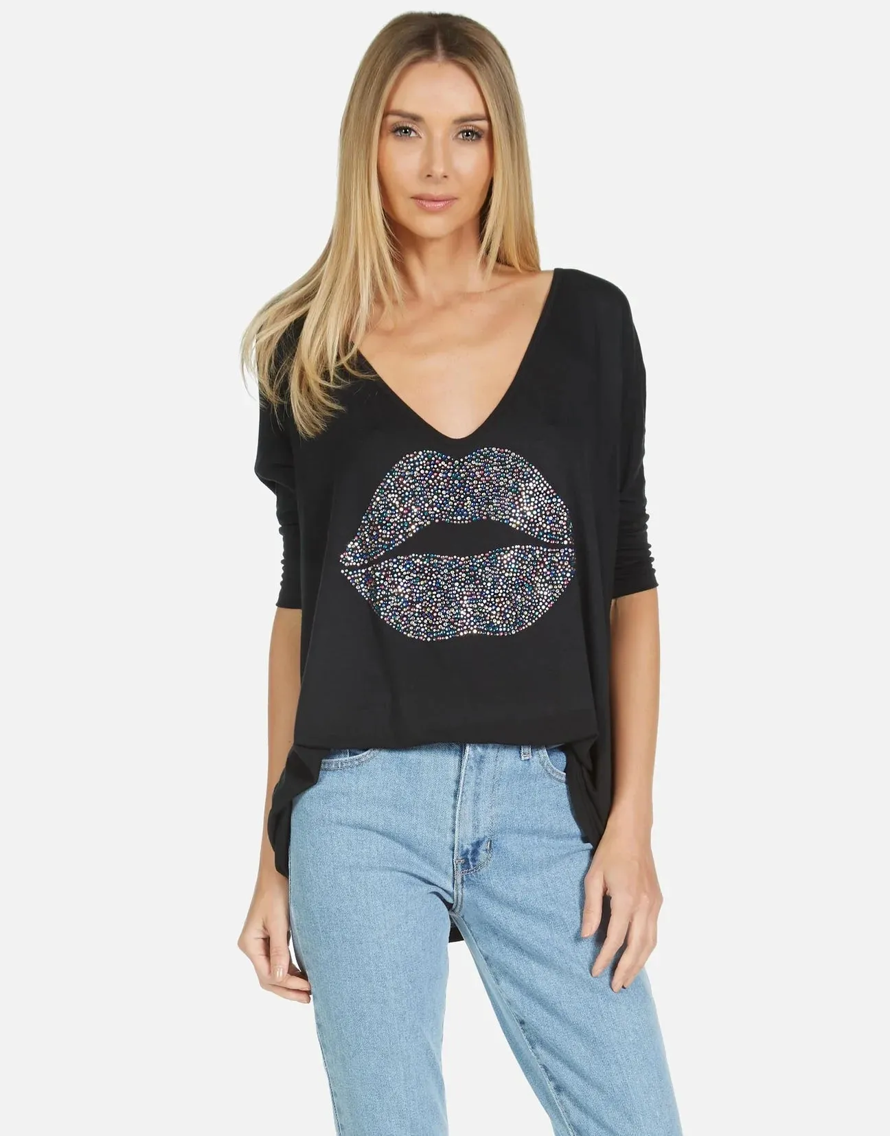 Lauren Moshi Eva Sprinkle Lip T-Shirt