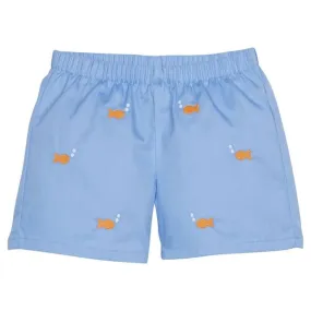 Little English - Embroidered Basic Short - Goldfish