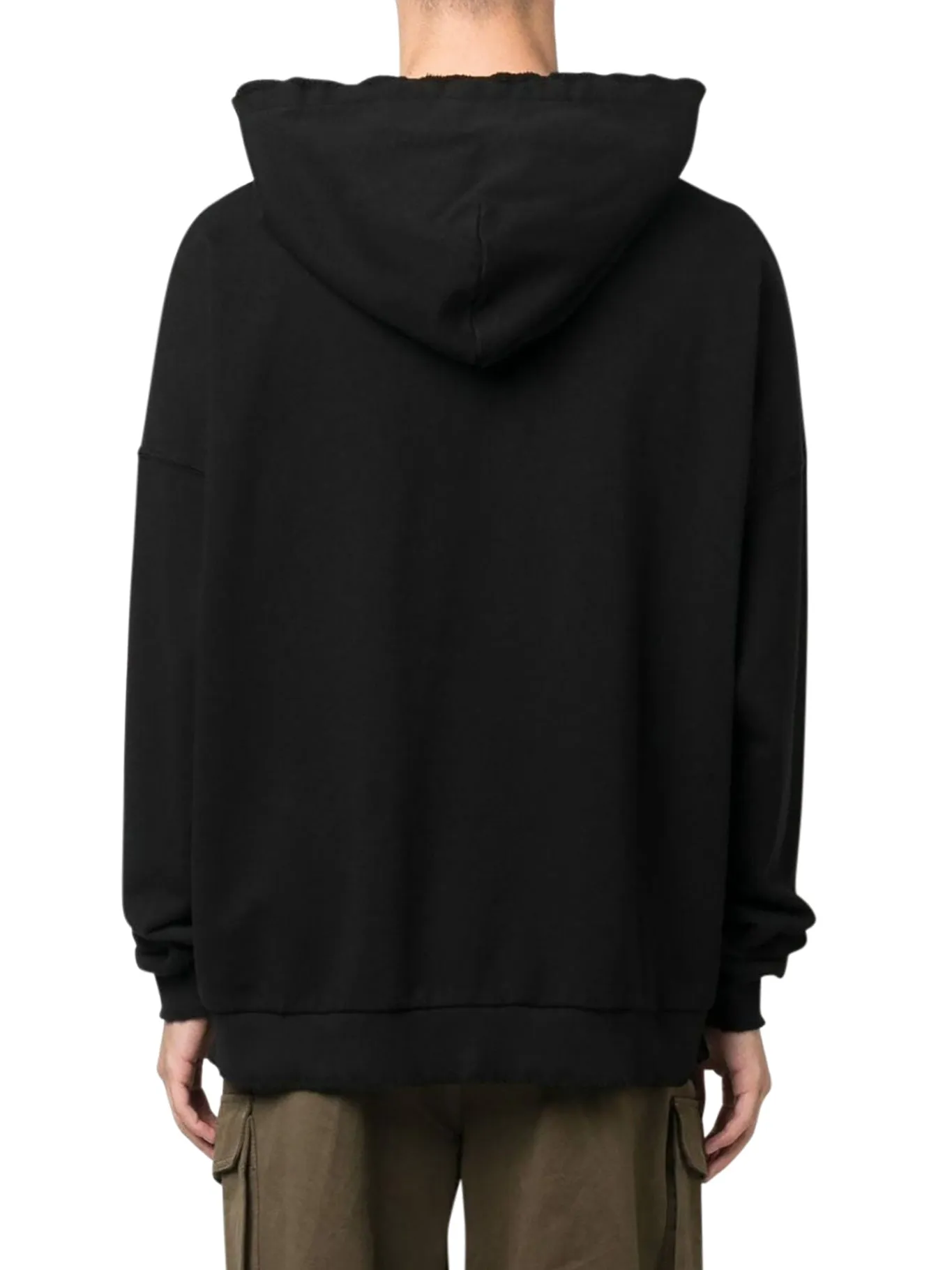 logo-print cotton hoodie