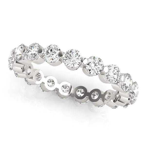 MAJESTY 2 Carat Diamond Eternity Band in 14K/ 18K/ Platinum GIA Graded 15 pointer G Color SI1 Clarity By Mike Nekta SIZE 4