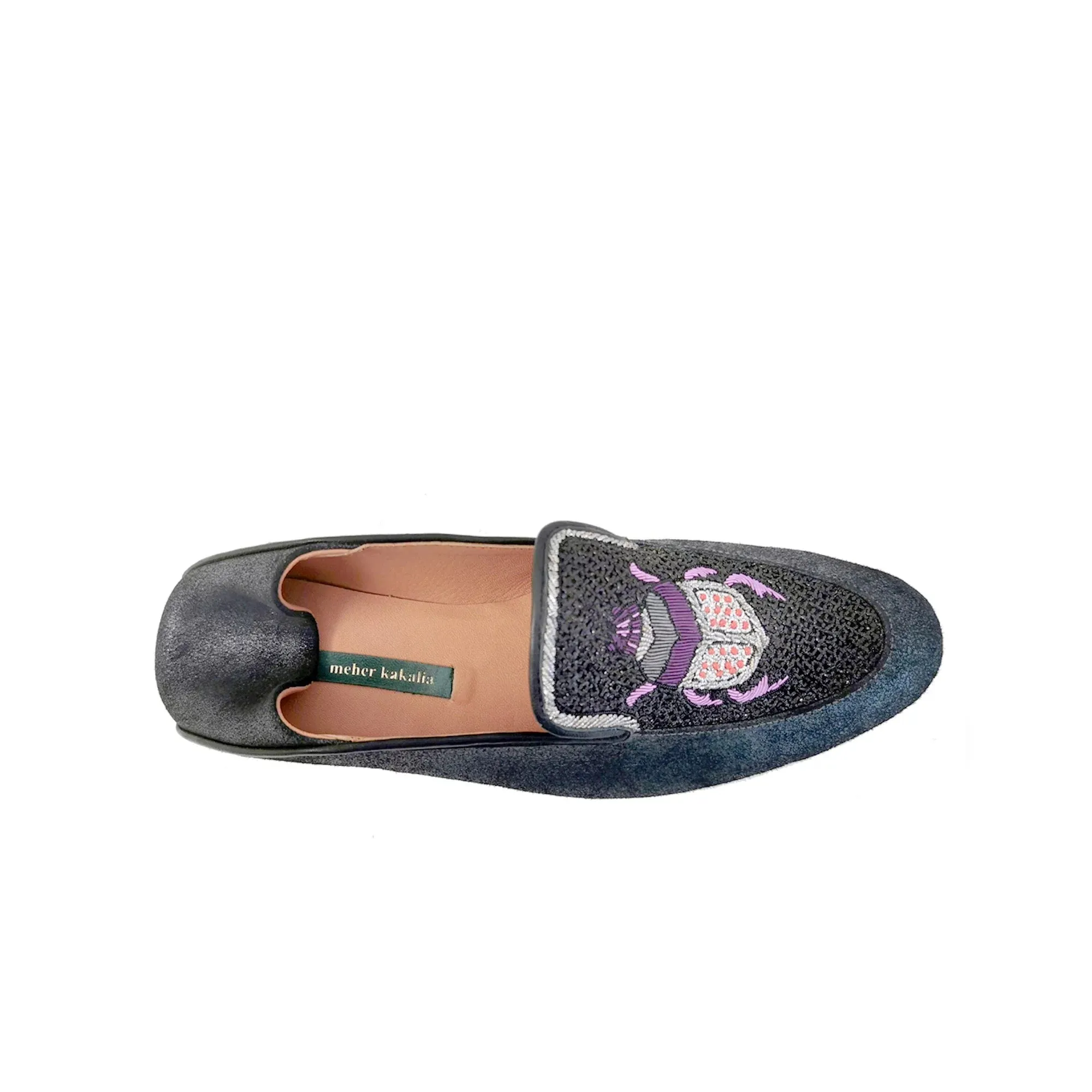 Meher Kakalia Scarab Moccasin - Shiny Black