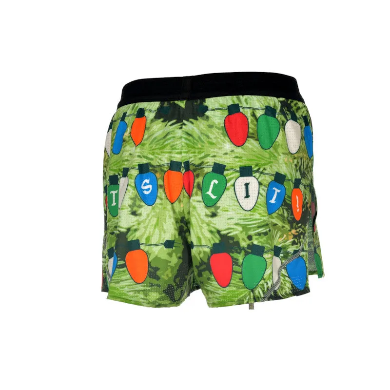 Men's Aeropro 3" Half Split Shorts- IT'S LIT