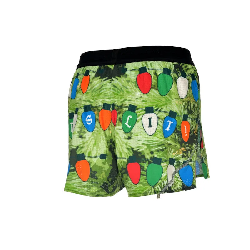 Men's Aeropro 3" Half Split Shorts- IT'S LIT