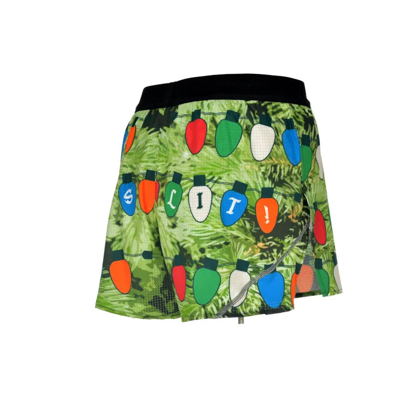 Men's Aeropro 3" Half Split Shorts- IT'S LIT