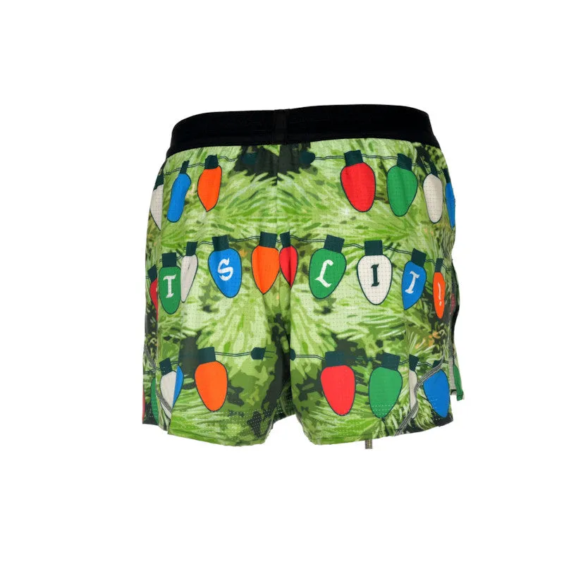 Men's Aeropro 3" Half Split Shorts- IT'S LIT