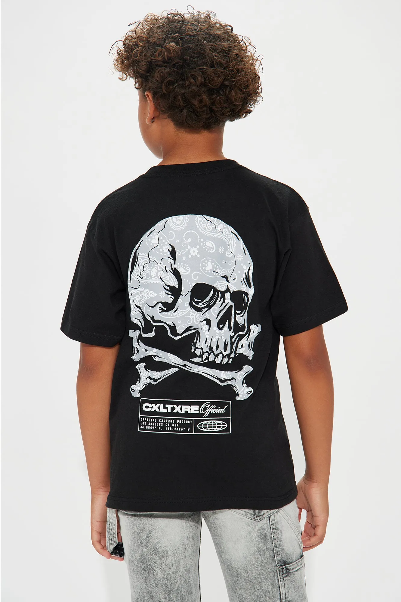 Mini Culture Skull Short Sleeve Tee - Black