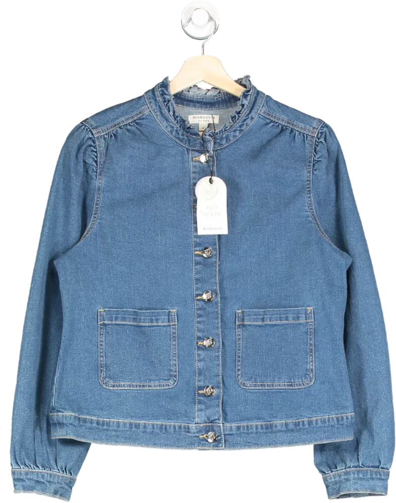 Monsoon Blue Eco Denim Shacket UK 14