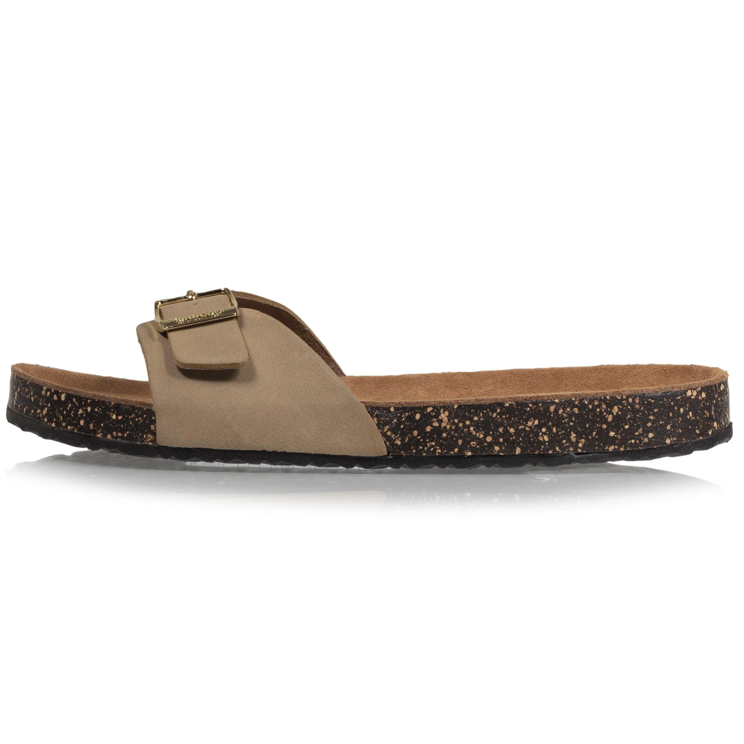 Mules Femme simple bride Taupe