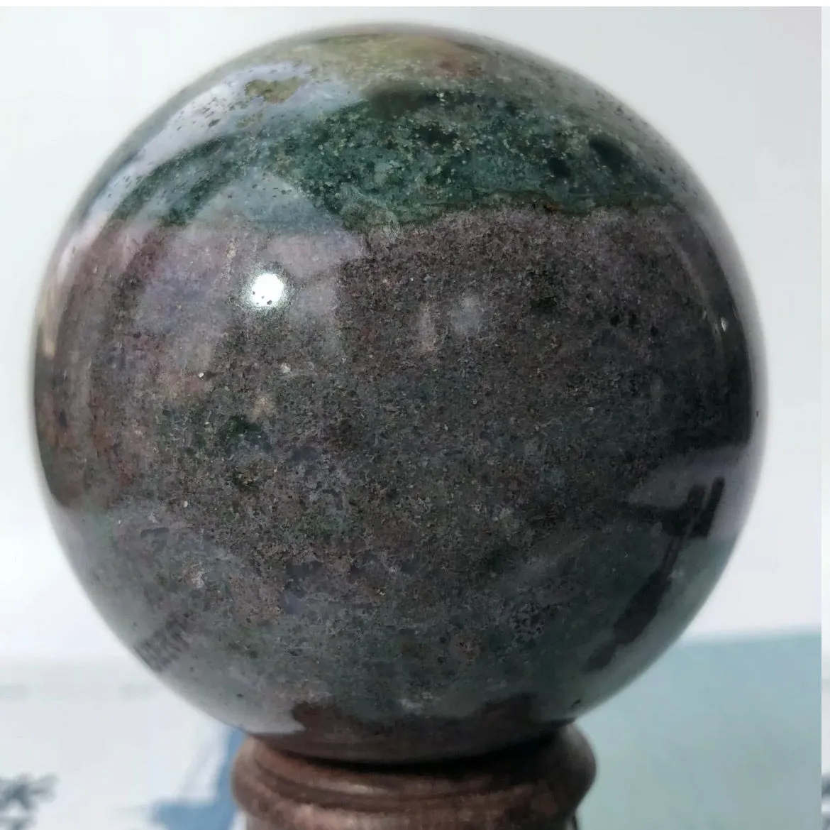 Natural Ocean Jasper Sphere