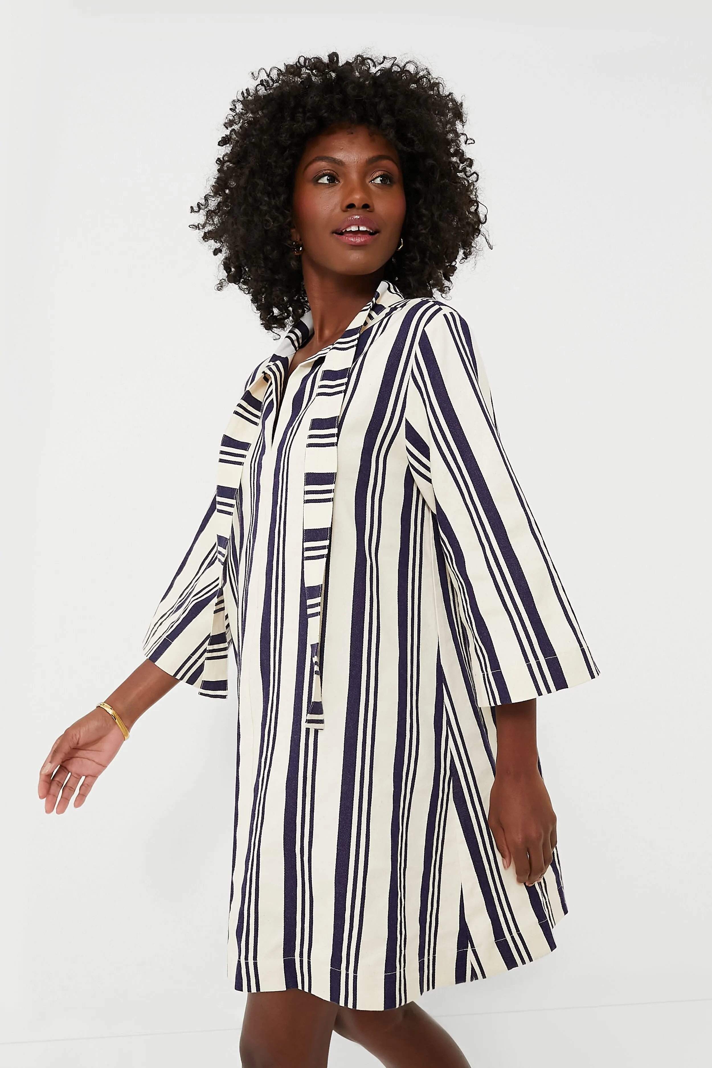 Navy Stripe Montauk Dress