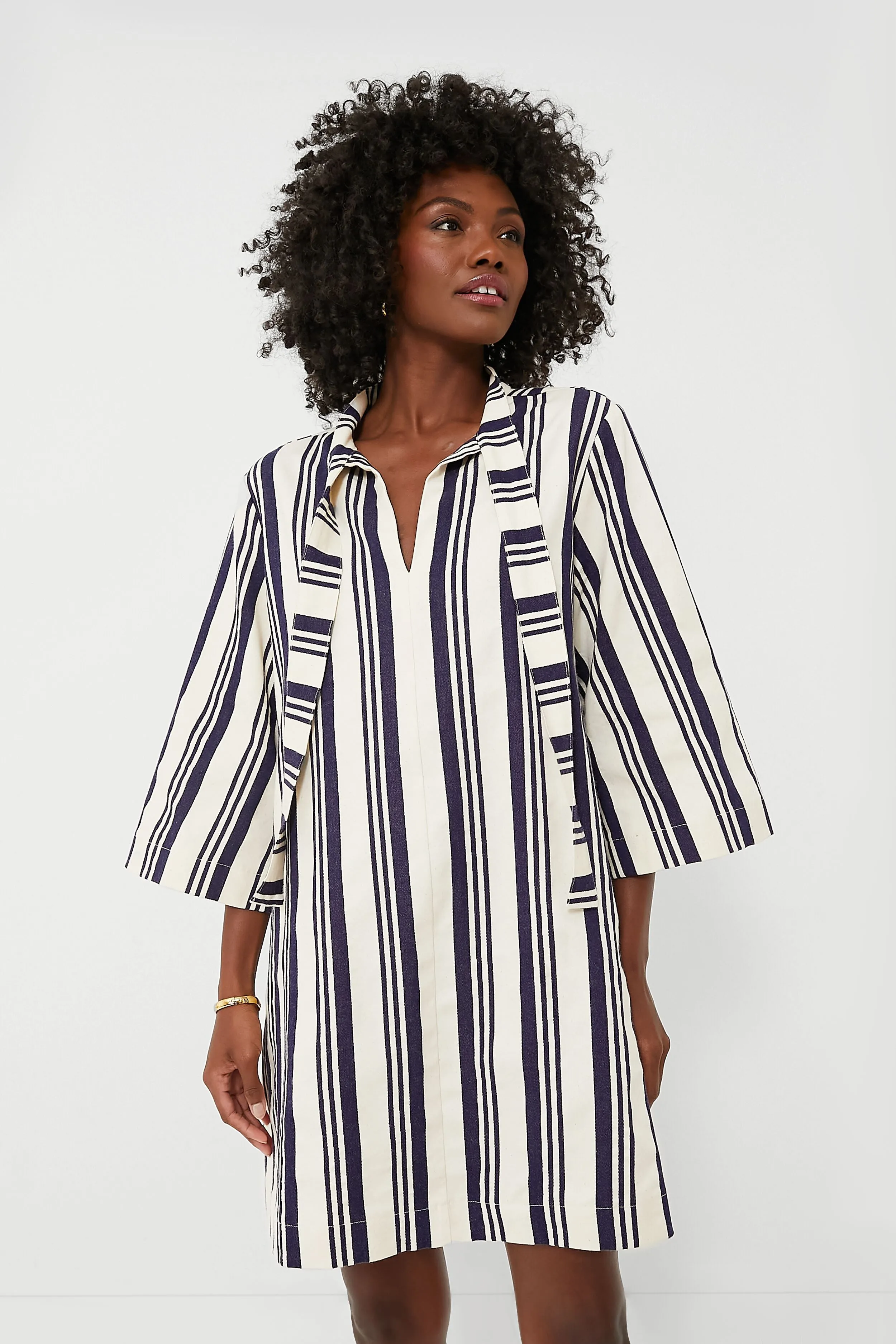 Navy Stripe Montauk Dress