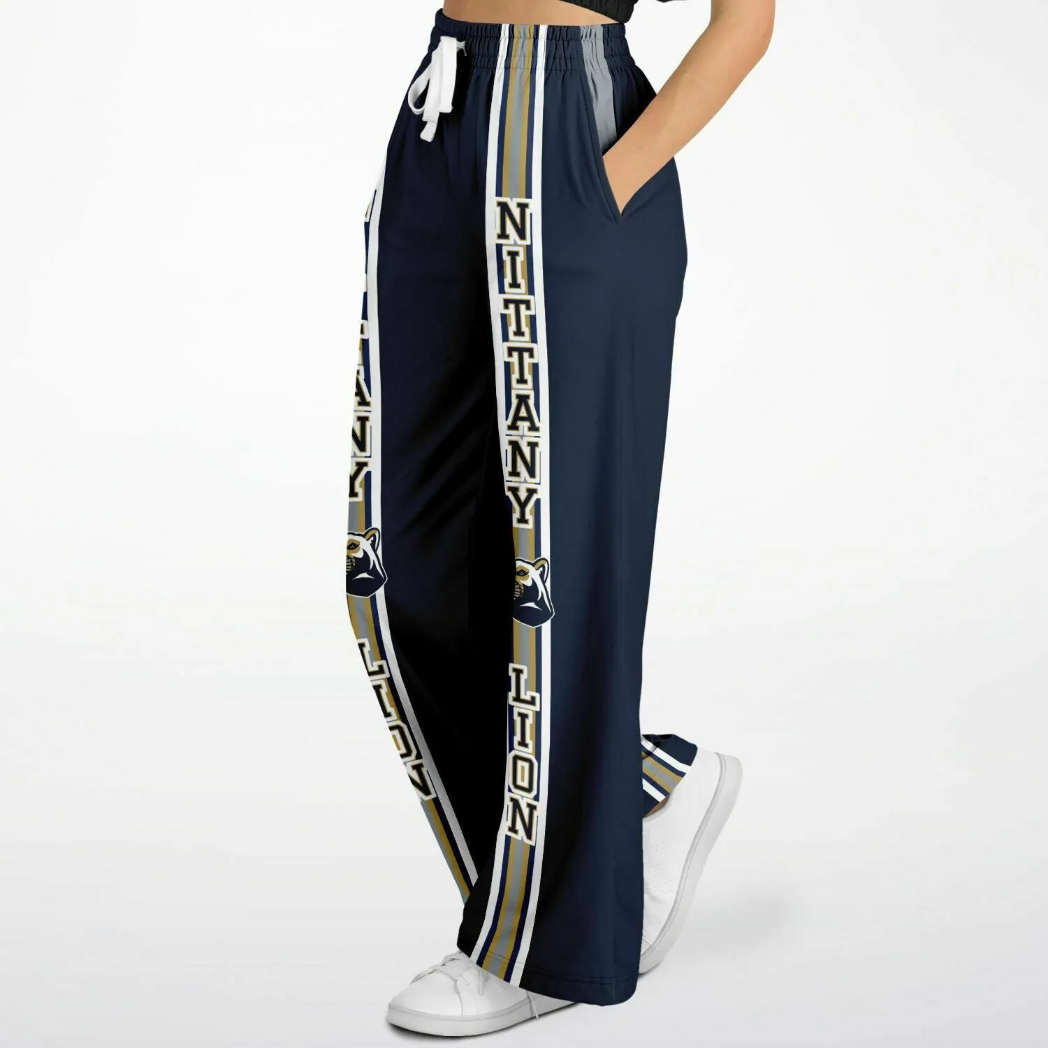 Nittany Lion Blue Fleece Stretchy Phat Bellbottoms